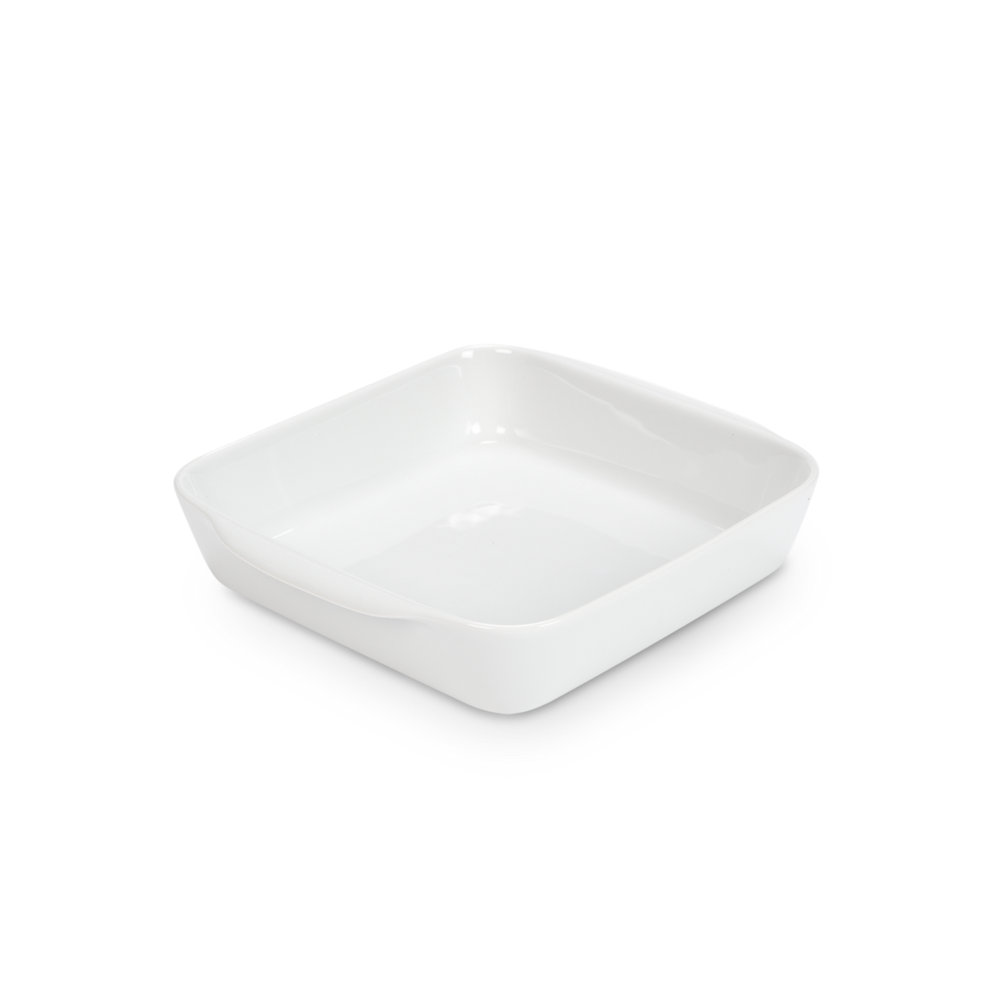 White square bowl on a white background