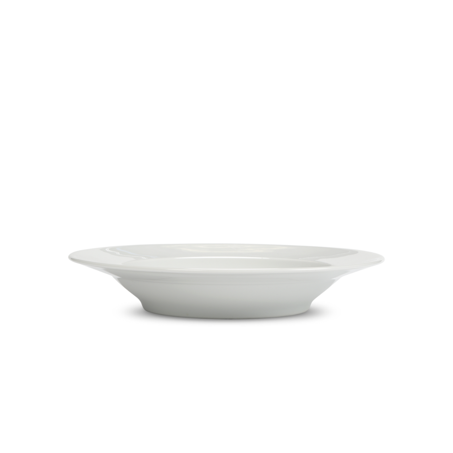 White ceramic bowl on a white background