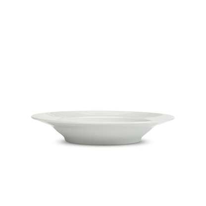 White ceramic bowl on a white background