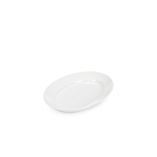 White ceramic bowl on a white background