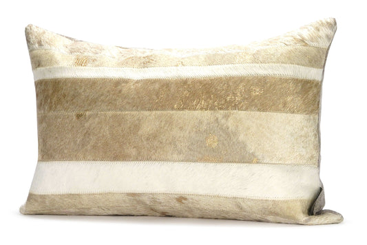 COW HIDE MINI LUMBAR PILLOW