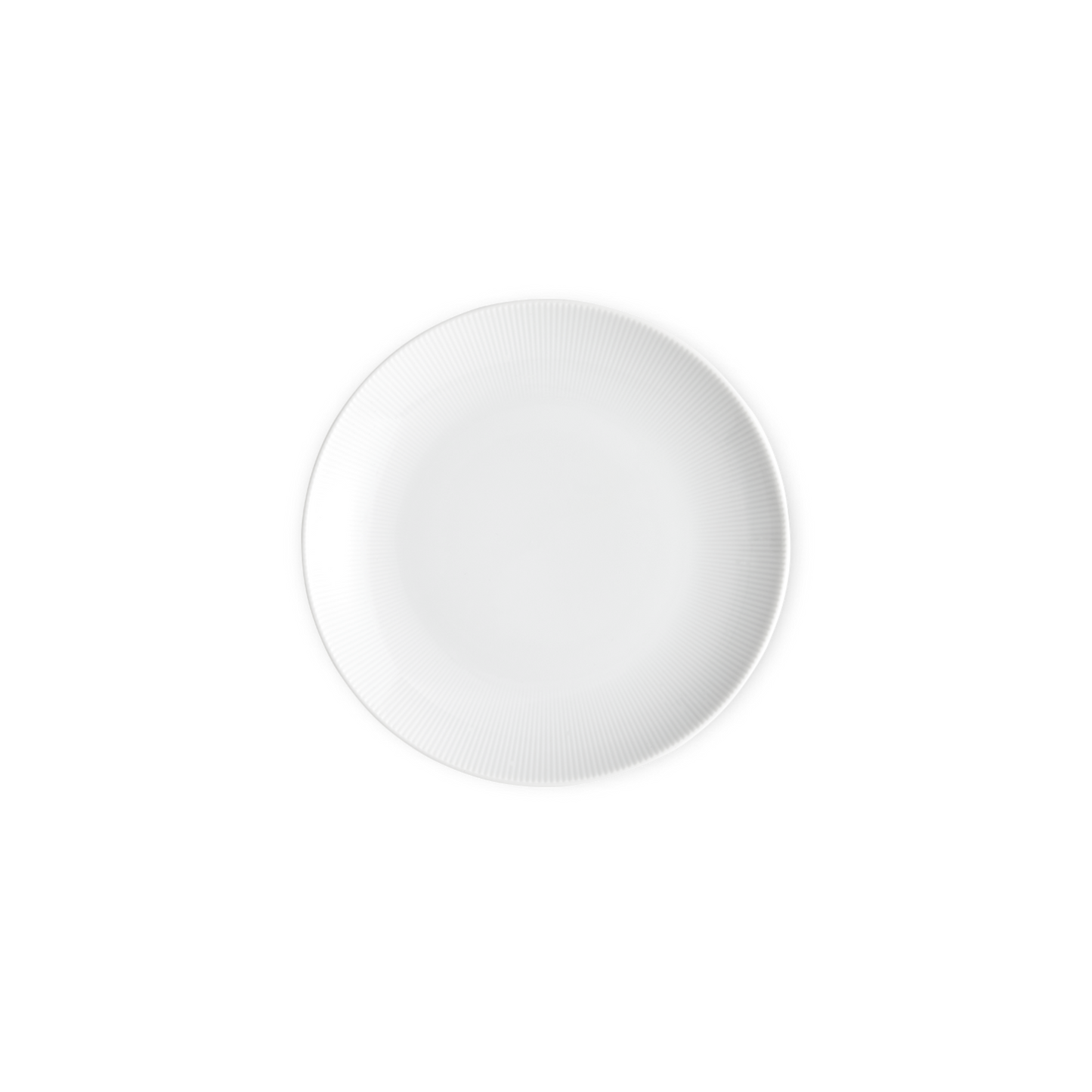 White round object on a white background