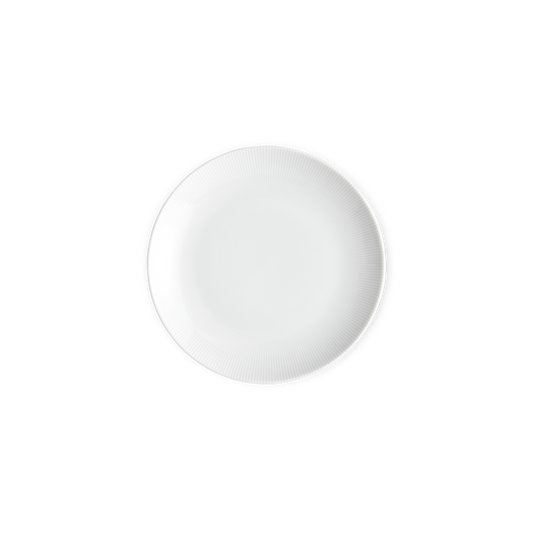 White round object on a white background