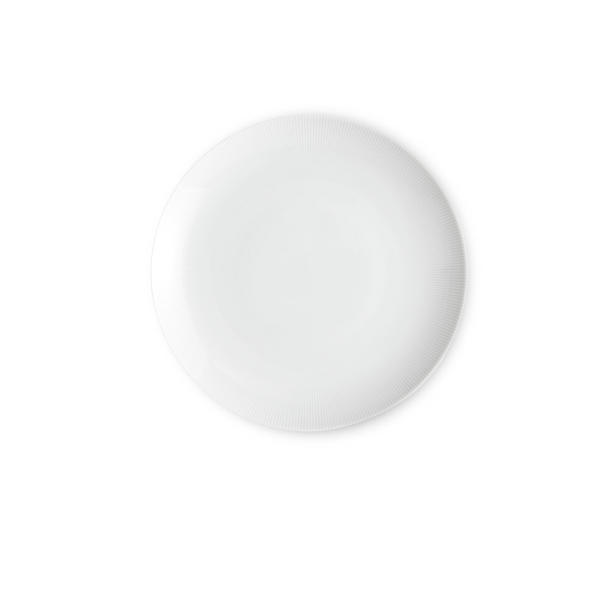 White round object on a white background