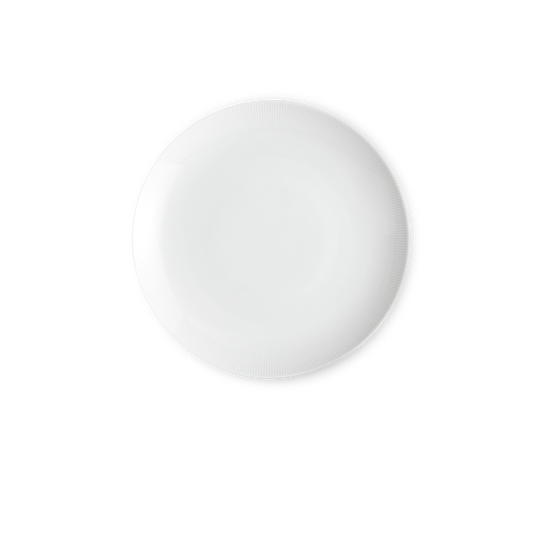 White round object on a white background