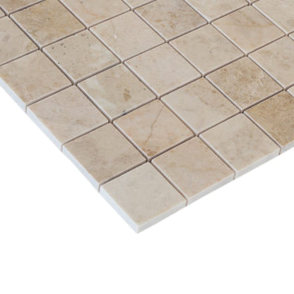 Cappuccino Beige Marble Mosaic Floor and Wall Tile - Livfloors Collection