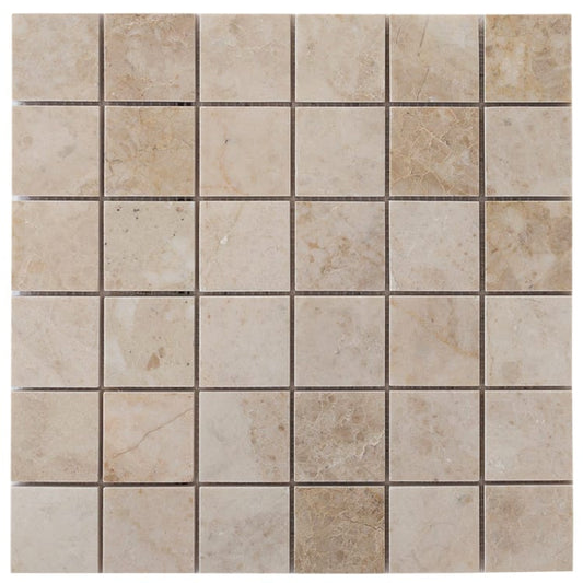 Cappuccino Beige Marble Mosaic Floor and Wall Tile - Livfloors Collection