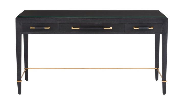 Verona Black Desk by Currey and Company