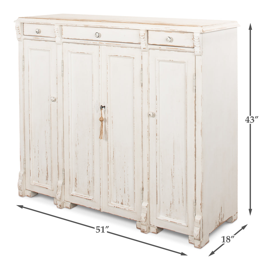 White Swan Tall Sideboard