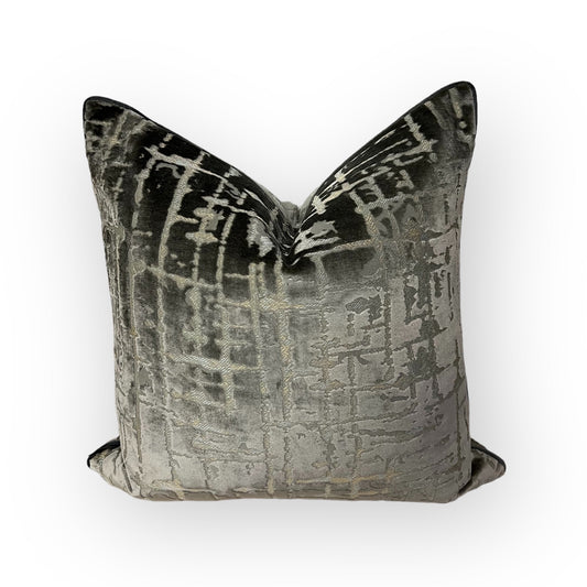 VELOUR SQUARES THROW PILLOW