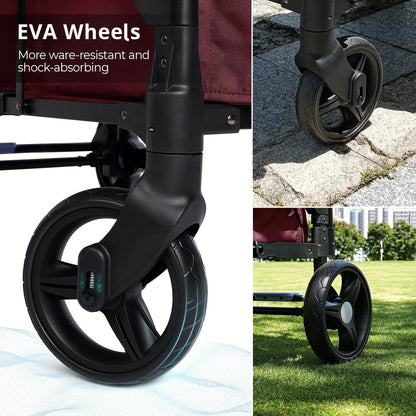 Momfann Stroller Wagon for Kids – 2-Seater All-Terrain Baby Wagon