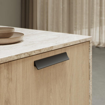 Matte Black "Ciel" Tab Drawer Pulls