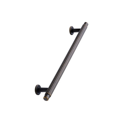 Dark Rubbed Bronze "Villa" Fluted Cabinet Knobs and Pulls