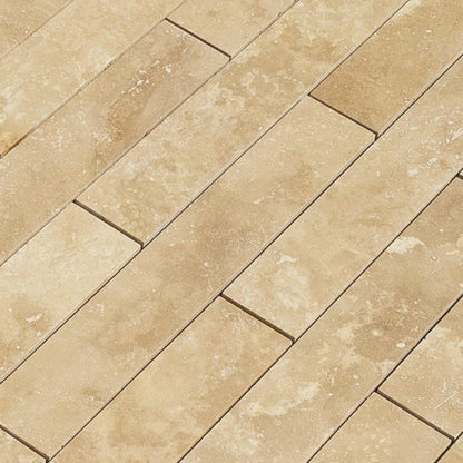 Light Beige Premium Travertine Honed Floor and Wall Tile - Livfloors Collection