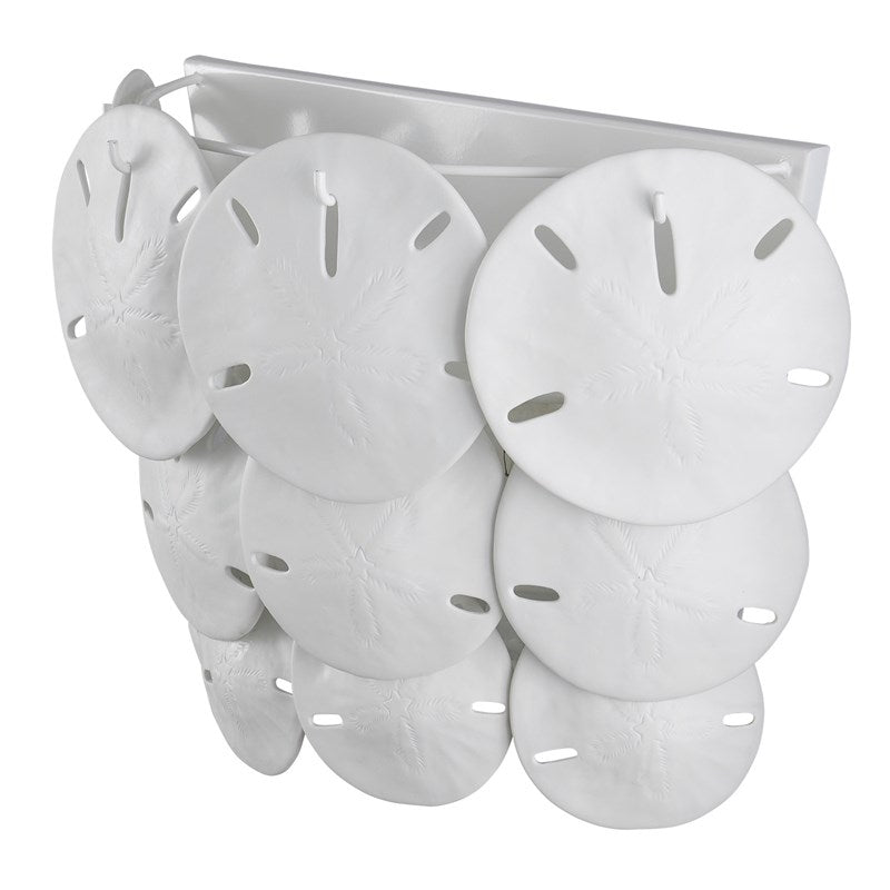 Tulum White Wall Sconce by Currey and Company