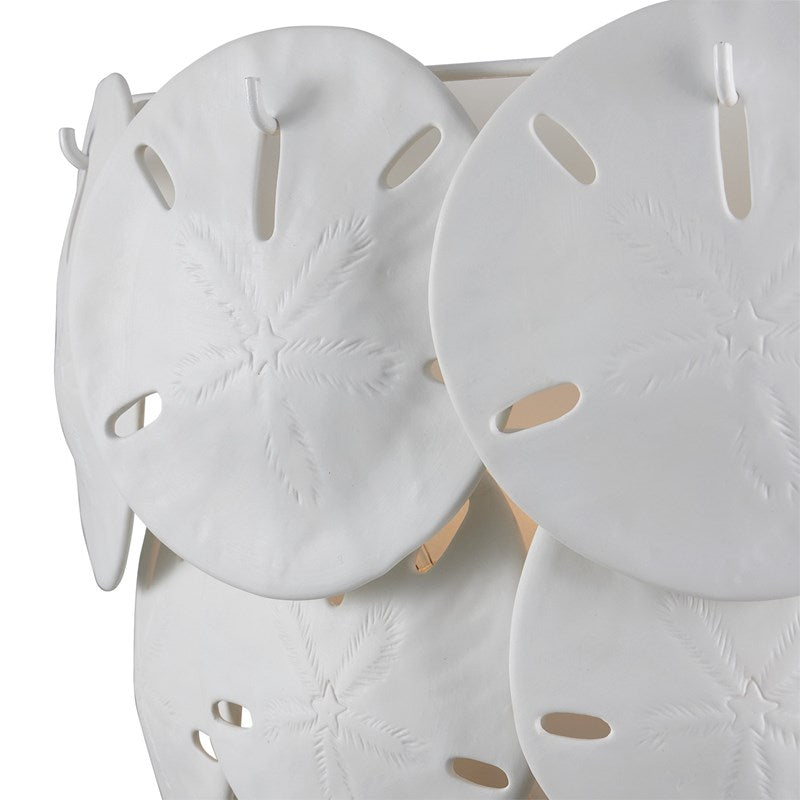 Tulum White Wall Sconce by Currey and Company
