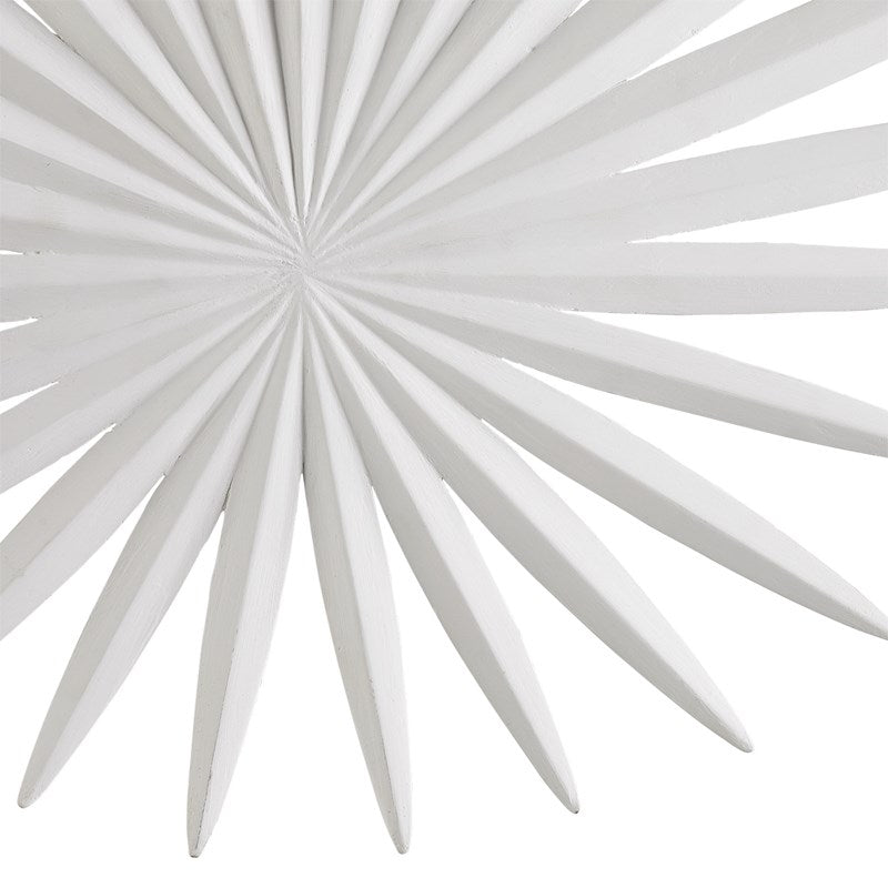 Bismarkia White Wall Sconce by Currey and Company