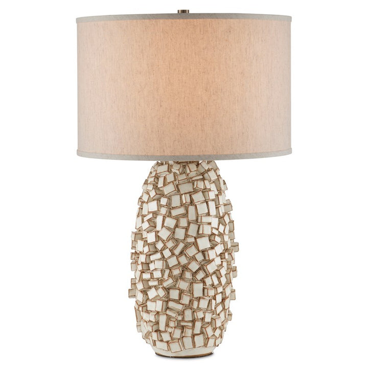 Sugar Cube Ivory Table Lamp by Currey and Company