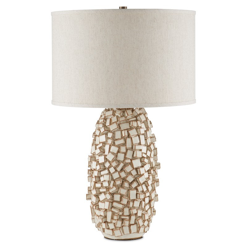 Barnacle Ivory Table Lamp by Currey and Company