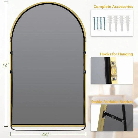 MELOMOIR Arched Full Length Oversized Floor Mirror