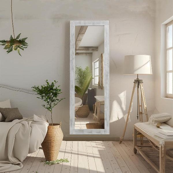 MELOMOIR Rustic Farmhouse Full Length Wood Floor Mirror