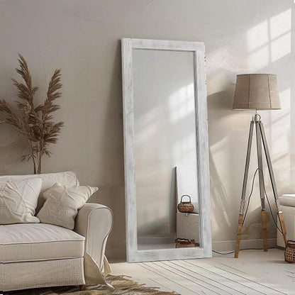 MELOMOIR Rustic Farmhouse Full Length Wood Floor Mirror