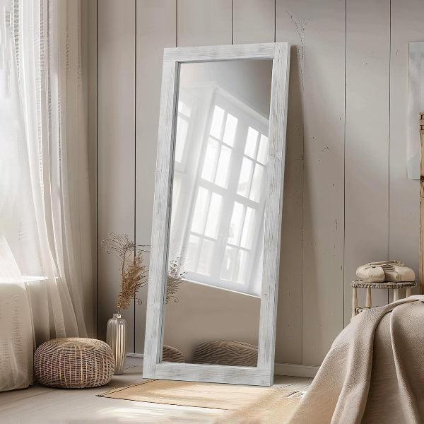MELOMOIR Rustic Farmhouse Full Length Wood Floor Mirror