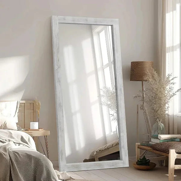 MELOMOIR Rustic Farmhouse Full Length Wood Floor Mirror