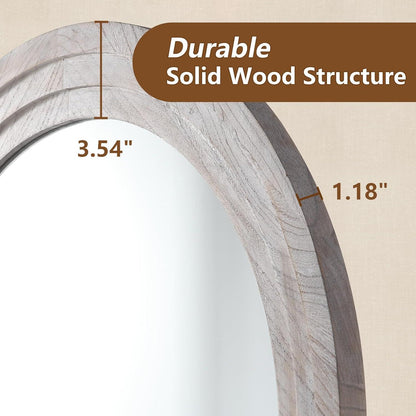 MELOMOIR Arched Full Length Floor Mirror with Solid Wood Frame