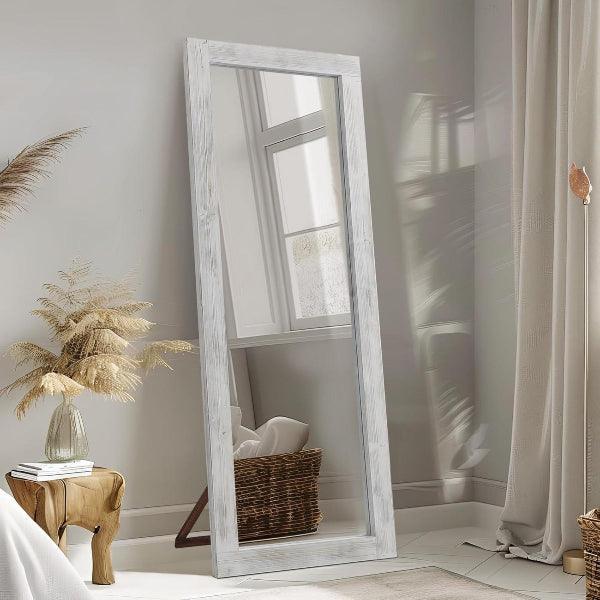 MELOMOIR Rustic Farmhouse Full Length Wood Floor Mirror