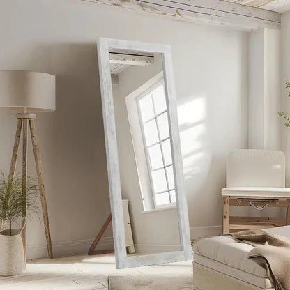MELOMOIR Rustic Farmhouse Full Length Wood Floor Mirror