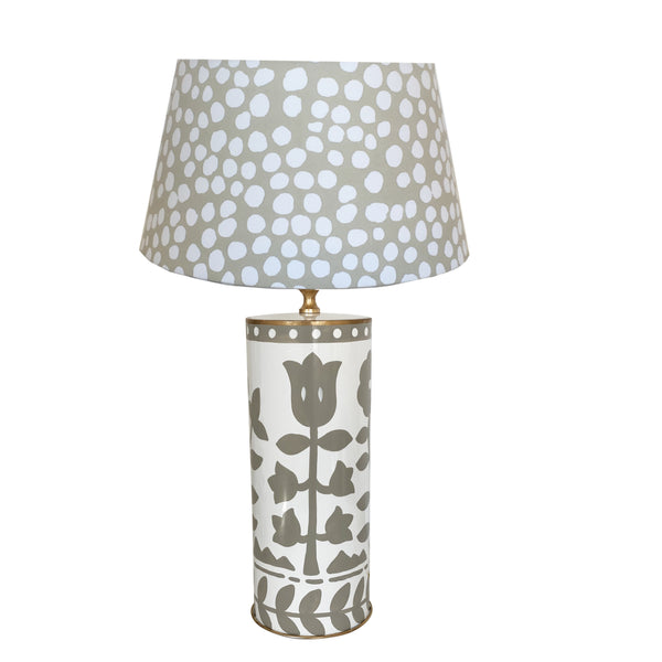 Bertrams Table Lamp in Grey by Dana Gibson