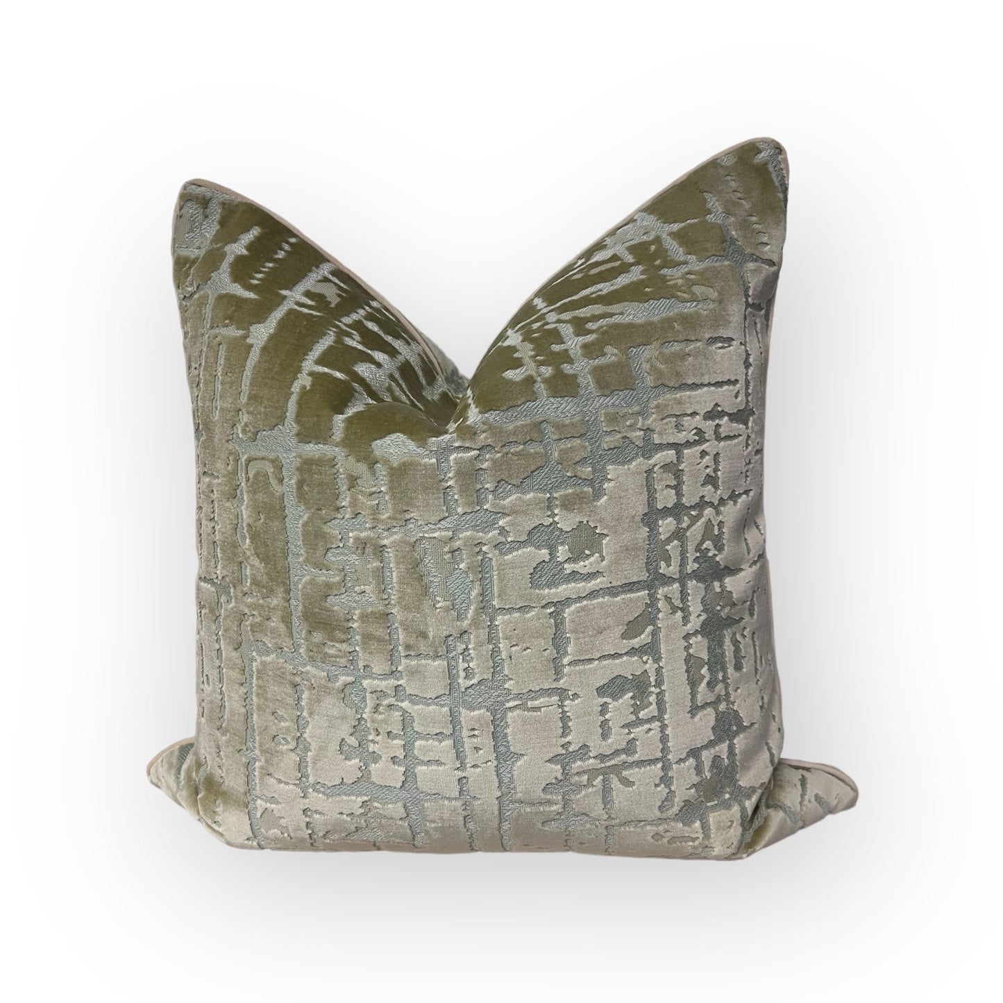 VELOUR SQUARES THROW PILLOW