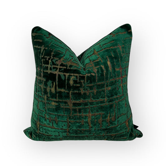 VELOUR SQUARES THROW PILLOW