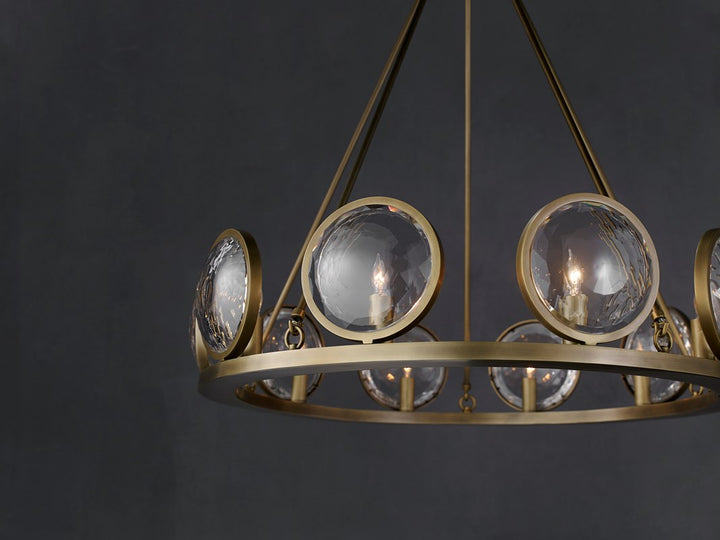 MarjieScope Brass Chandelier by Currey and Company