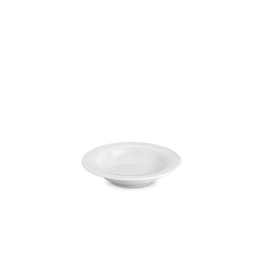 White ceramic bowl on a white background