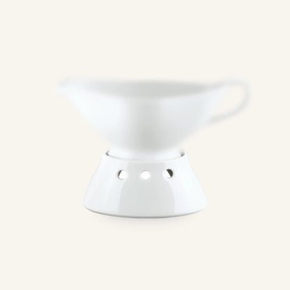 White ceramic bowl on a white background