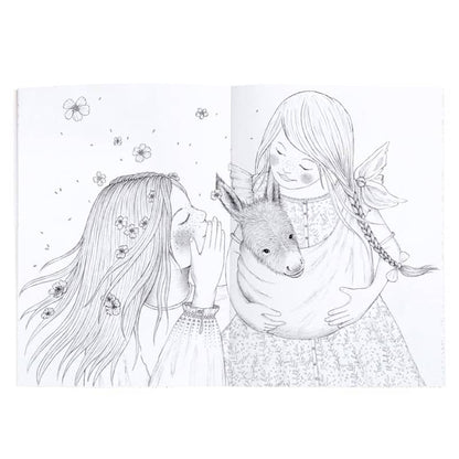 Coloring Books with Stickers – Les Rosalies - Free with Purchase of Doll