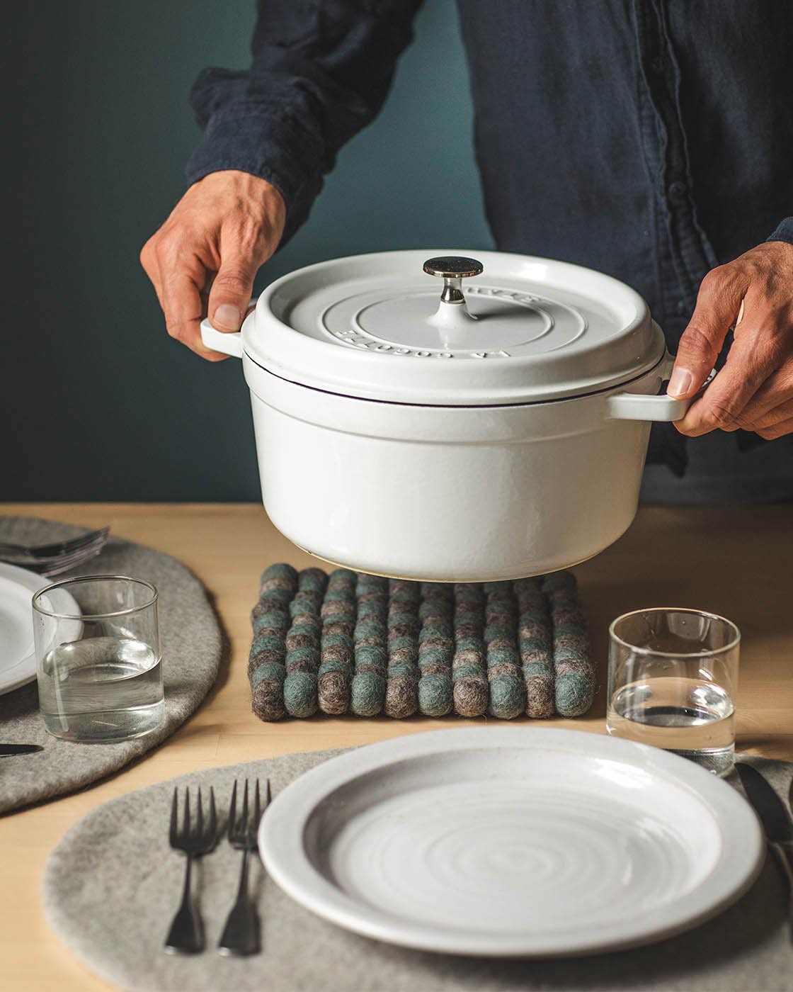 Artisan Felt Pom Pom Trivet