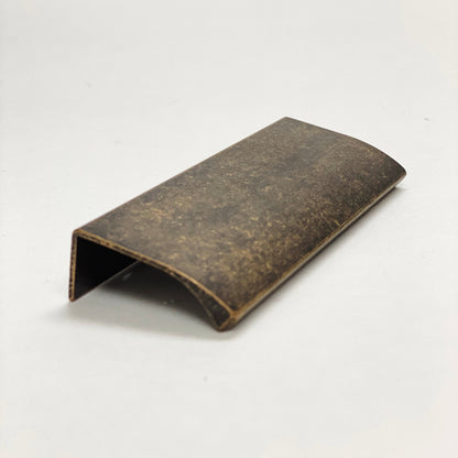 Tab Antique Brass "Edge" Finger Drawer Pulls