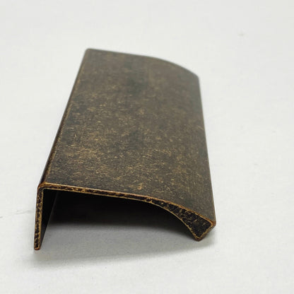 Tab Antique Brass "Edge" Finger Drawer Pulls