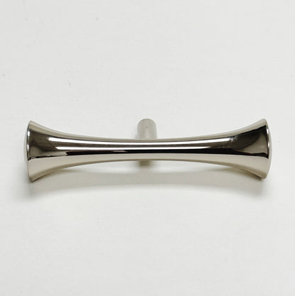 Hourglass "MCM 01" Polished Nickel Mid-Century Cabinet Pull