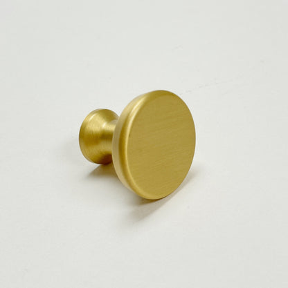 Satin Brass Cabinet Hardware "Collin" Drawer Pulls and Cabinet Knobs