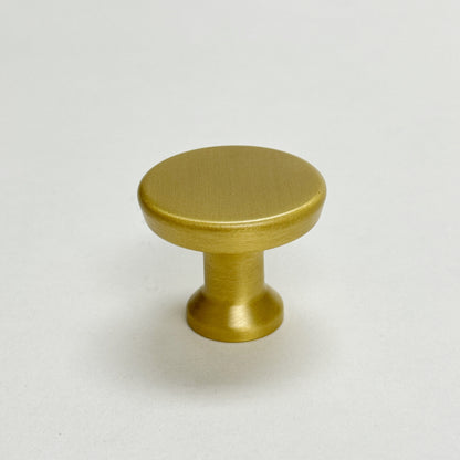 Satin Brass Cabinet Hardware "Collin" Drawer Pulls and Cabinet Knobs