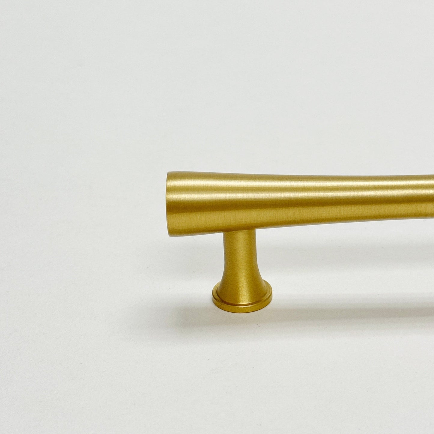 Satin Brass Cabinet Hardware "Collin" Drawer Pulls and Cabinet Knobs