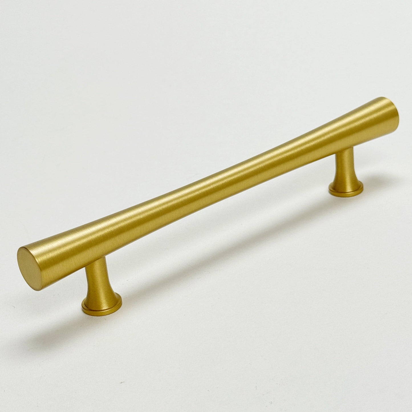 Satin Brass Cabinet Hardware "Collin" Drawer Pulls and Cabinet Knobs