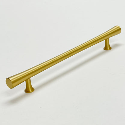 Satin Brass Cabinet Hardware "Collin" Drawer Pulls and Cabinet Knobs