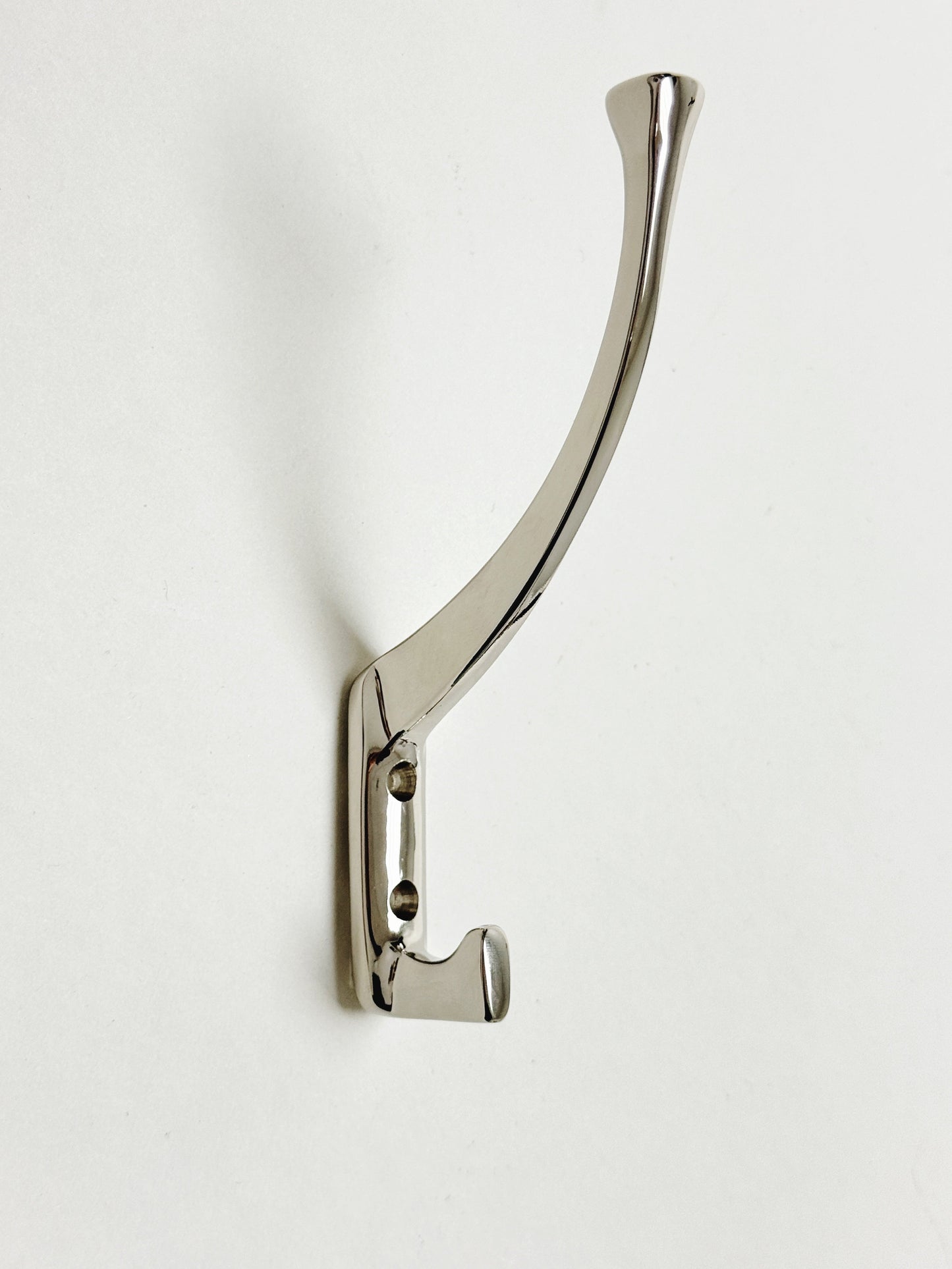 Polished Nickel "Zen" Wall Coat and Hat Hook