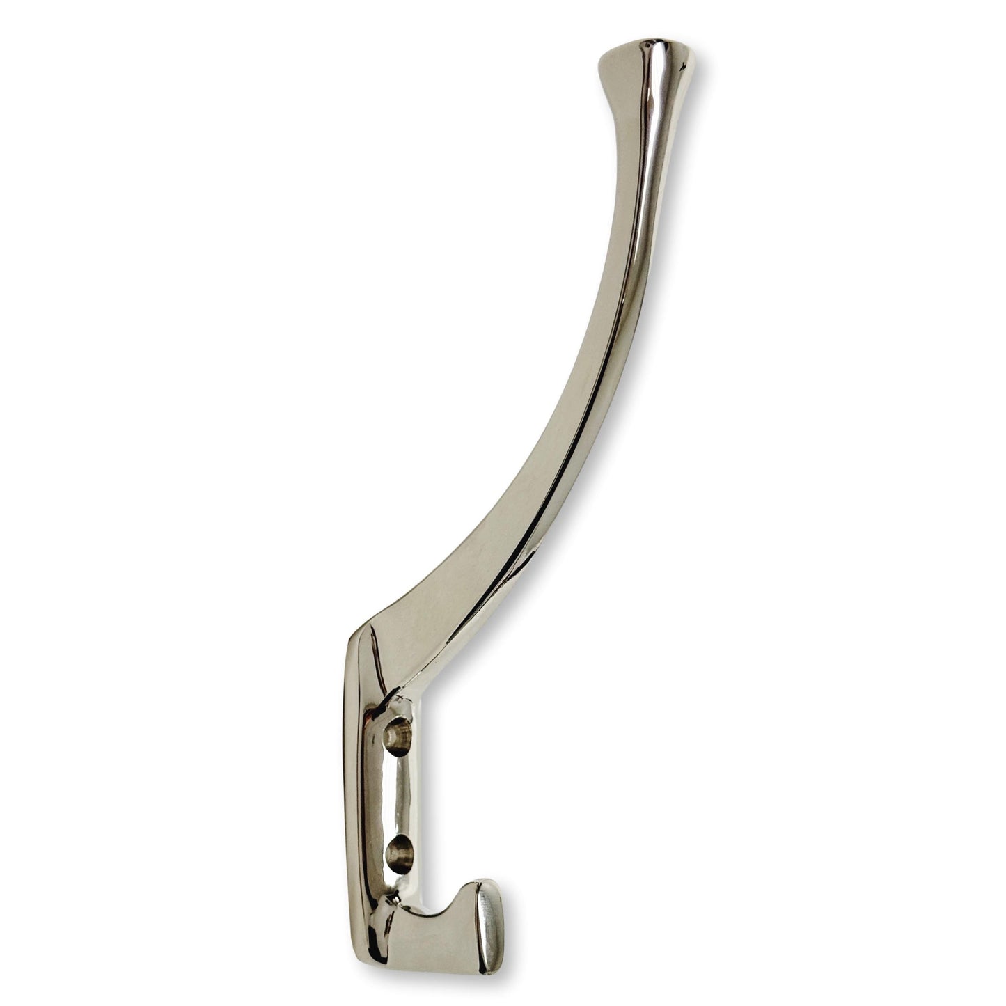 Polished Nickel "Zen" Wall Coat and Hat Hook