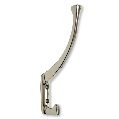 Polished Nickel "Zen" Wall Coat and Hat Hook